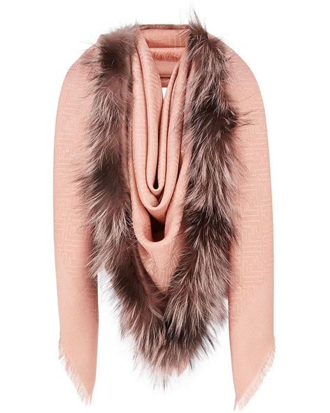 fendi touch of fur shawl|fendi shawl sale.